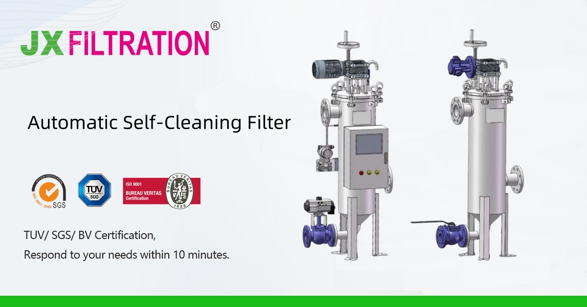 Automatic self-cleaning filter